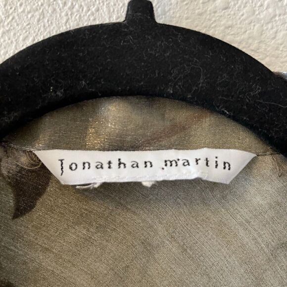 Vintage Jonathan Martin Top Womens XS/S Satiny Button Up Fairy Romantic 90's Y2K - Picture 2 of 16